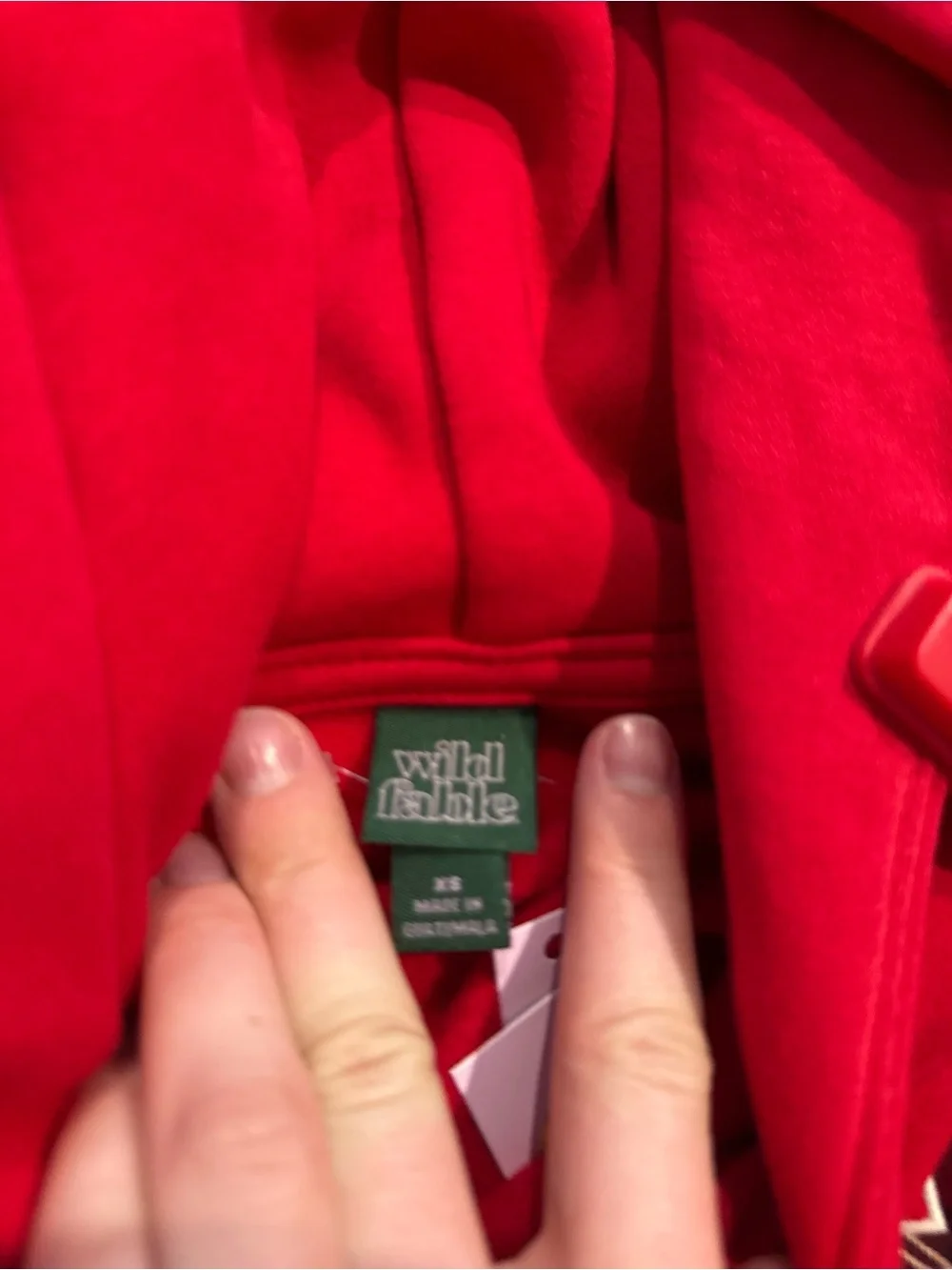 🎂Jackson Hole Wyoming Red Hoodie with plaid lettering - Picture 4 of 5